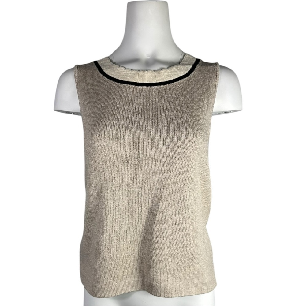 St. John Sportswear Vintage Knit Wool Tank Top Size P